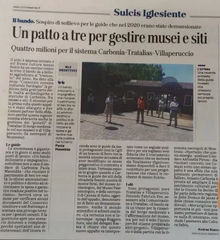 L'Unione Sarda racconta il nuovo piano per musei e siti archeologici nel Sulcis