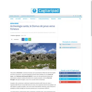 Domus de Janas: in Corsa per l'UNESCO!