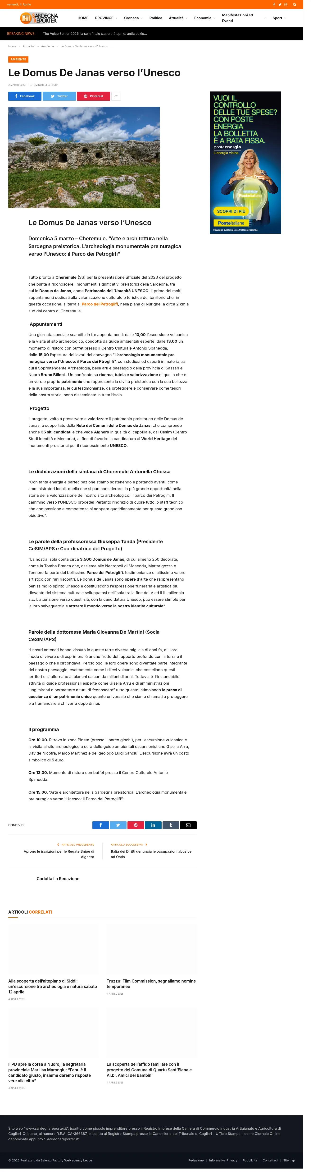 Le Domus de Janas: Un Passo verso l'UNESCO