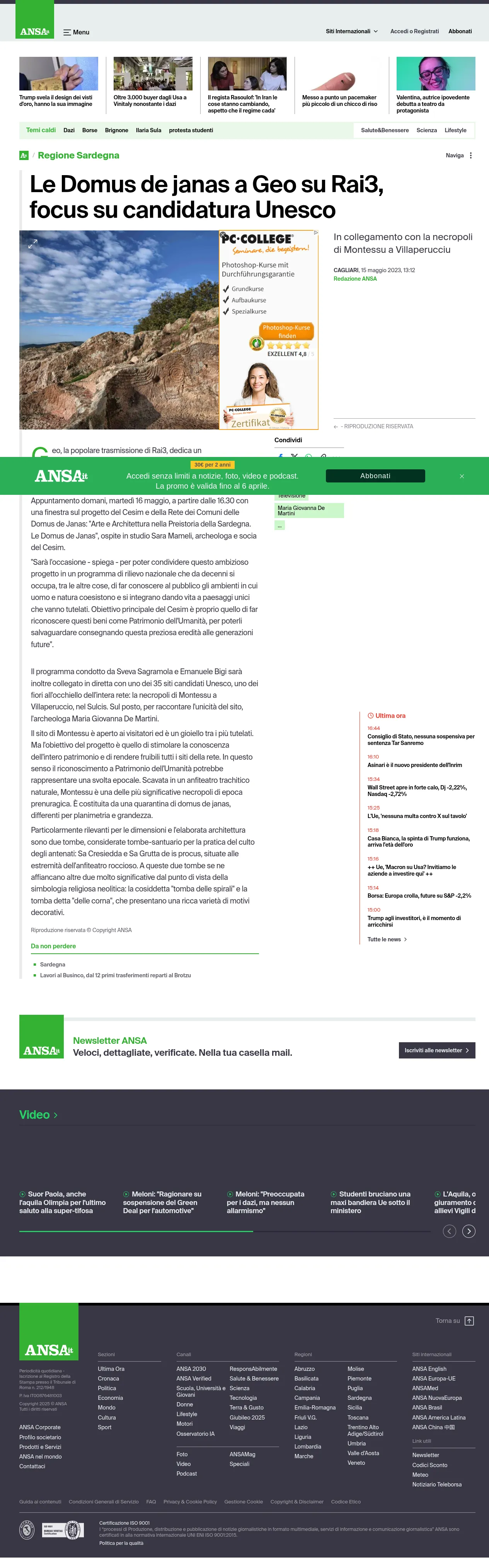 Geo esplora le Domus de Janas: un viaggio verso l'UNESCO