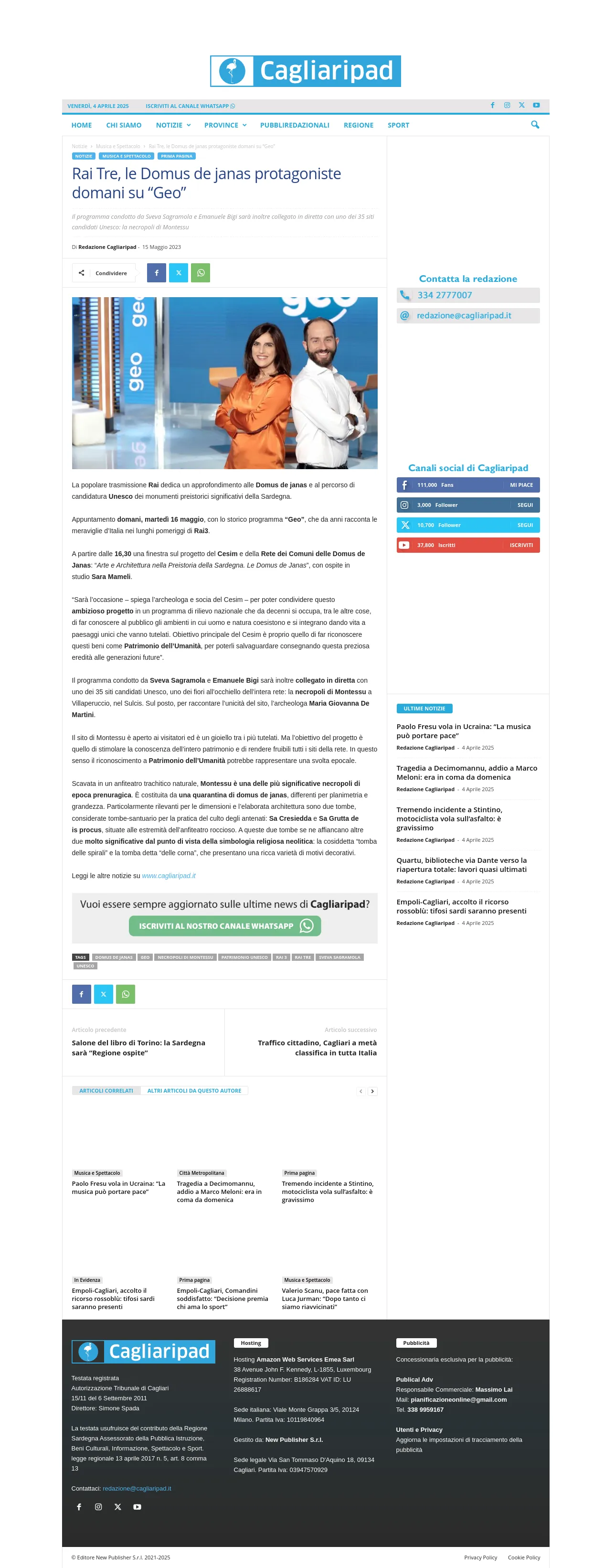 Geo explores the Domus de Janas: journey into the heart of Sardinia