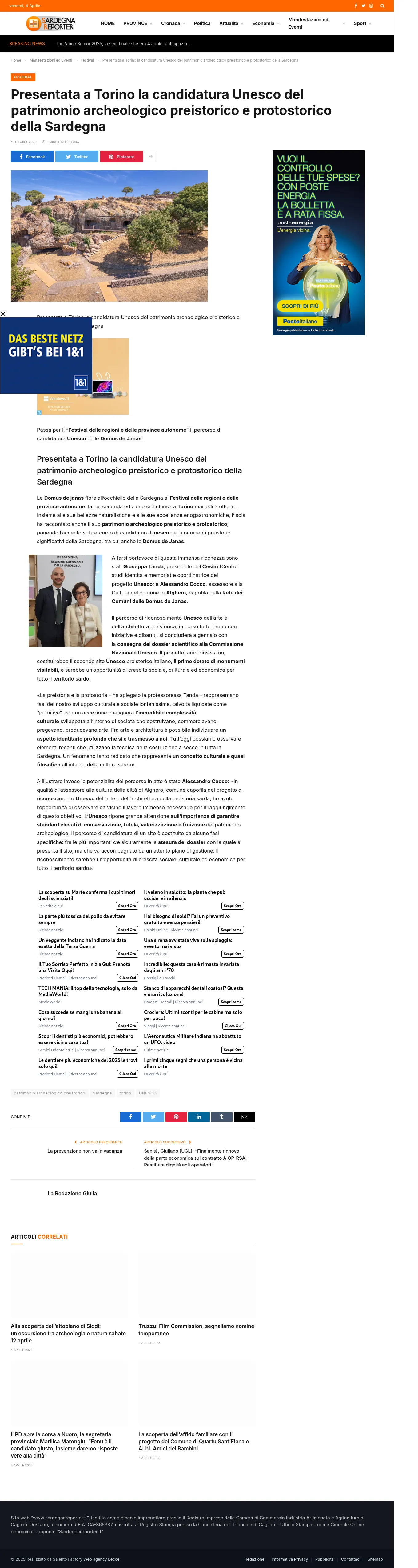 Sardegna verso l'UNESCO: Un Patrimonio da Scoprire