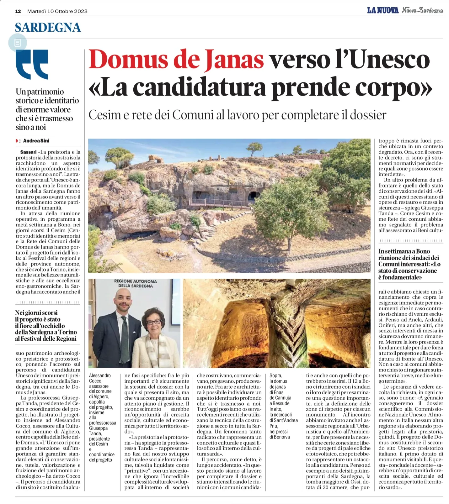Domus de Janas verso l'Unesco