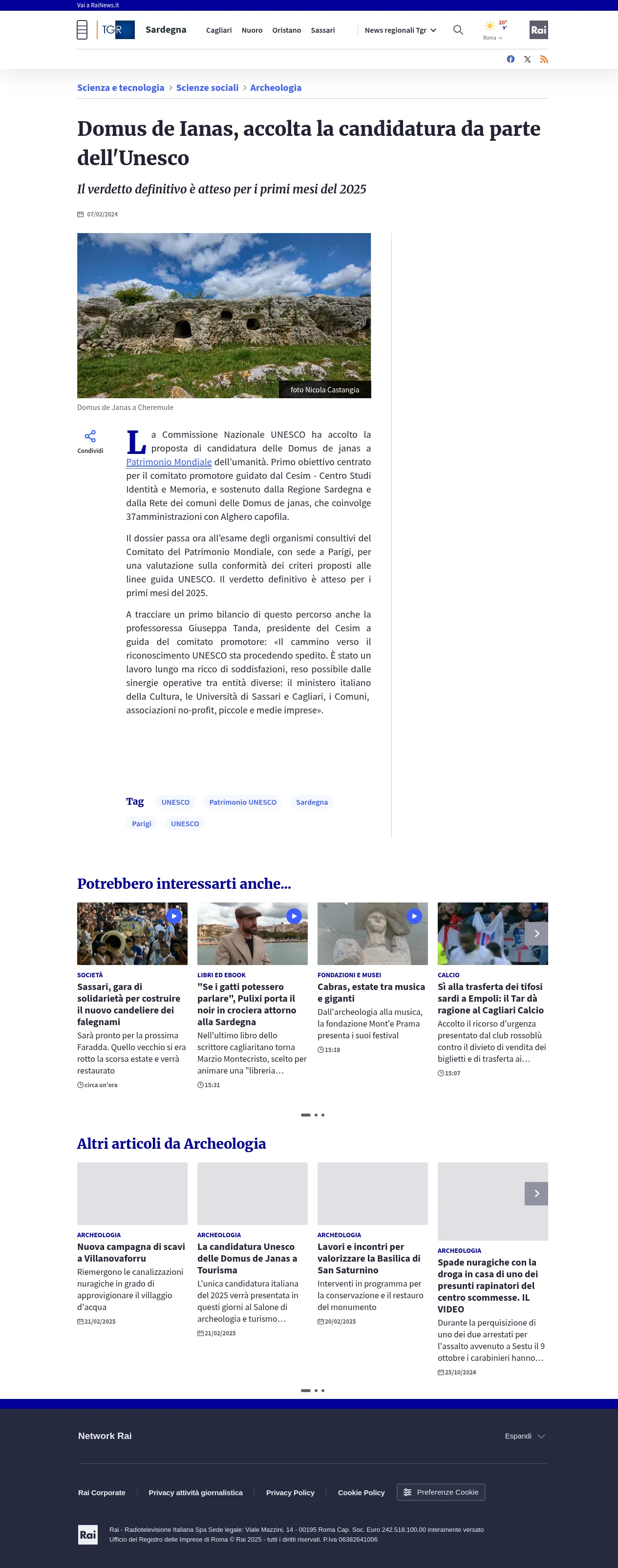 Domus de janas: verso il Patrimonio UNESCO!