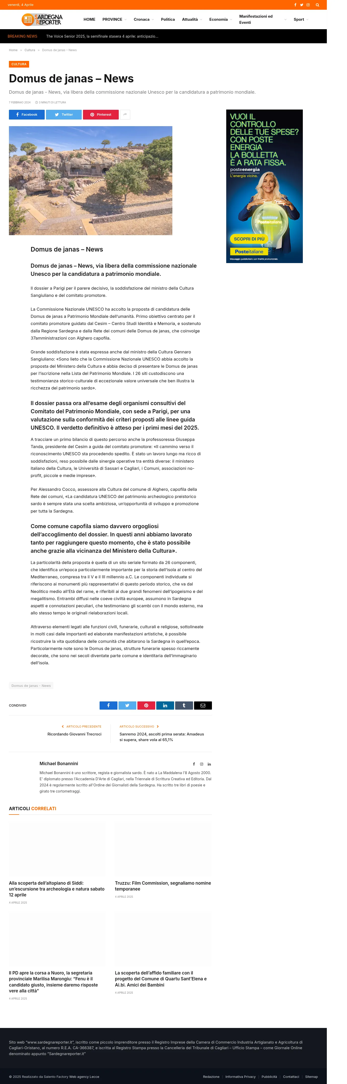 Domus de Janas: Verso il Patrimonio Mondiale UNESCO