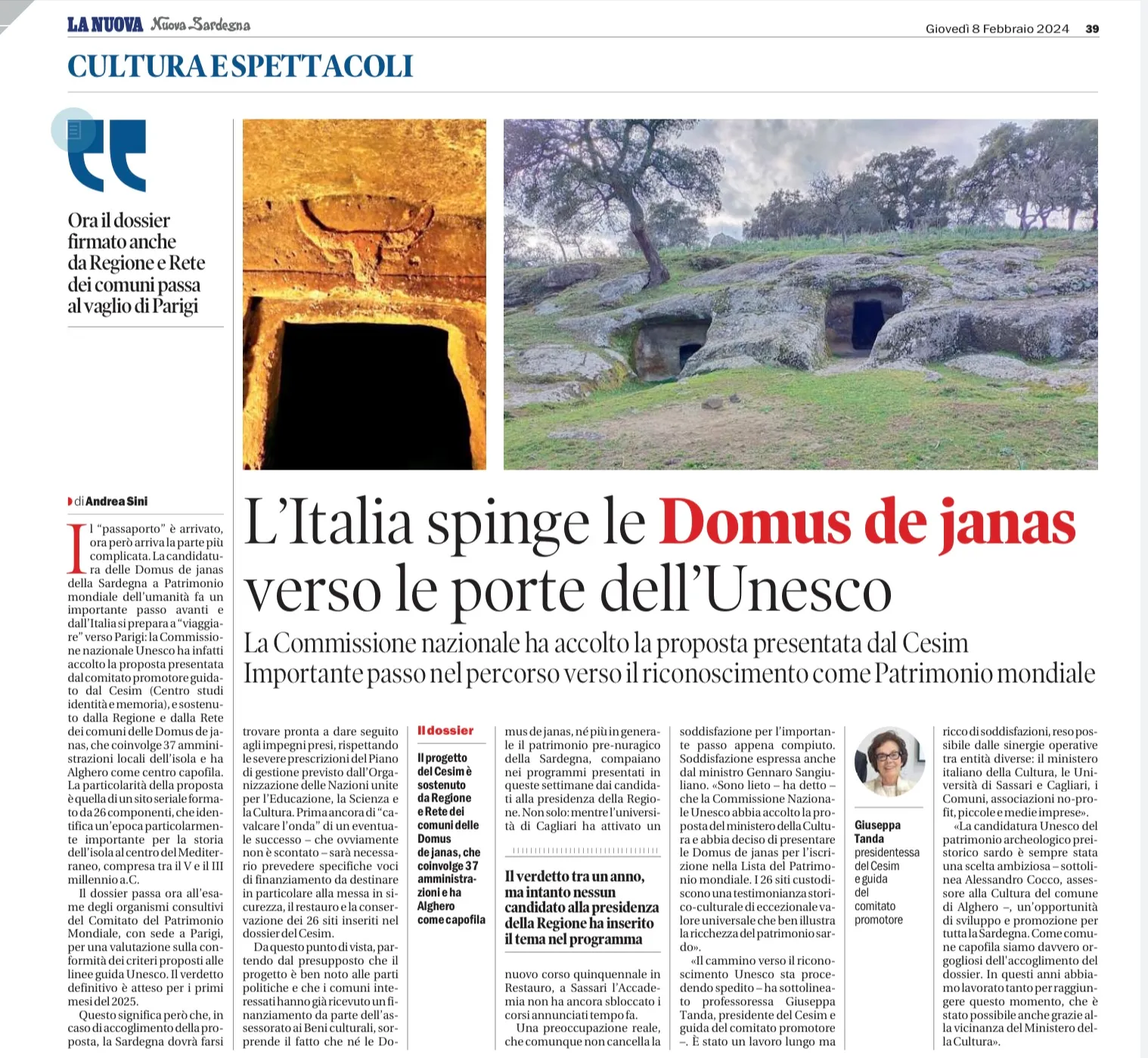 Italy pushes the Domus de janas towards the doors of Unesco