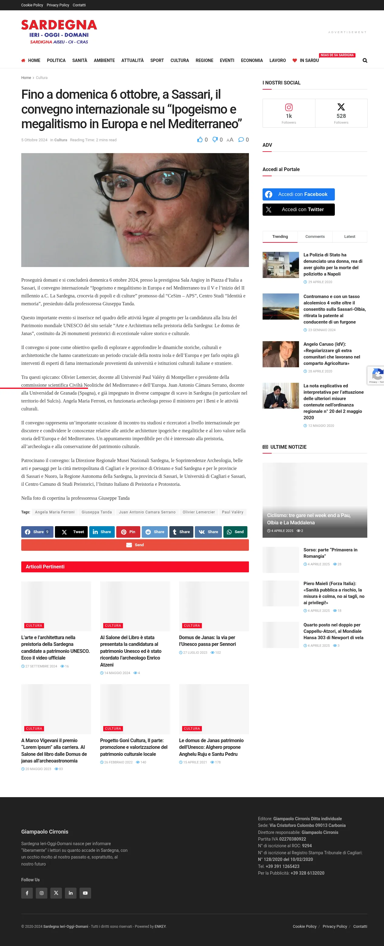 Sardegna: Crocevia di Civiltà Antiche al Convegno Internazionale