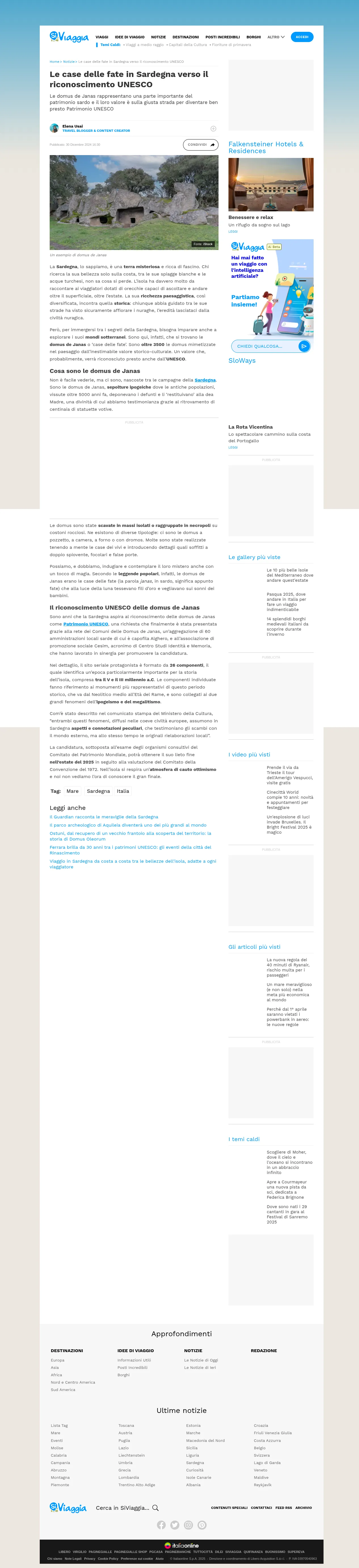 Domus de Janas: Verso l'UNESCO, il Sogno Preistorico della Sardegna