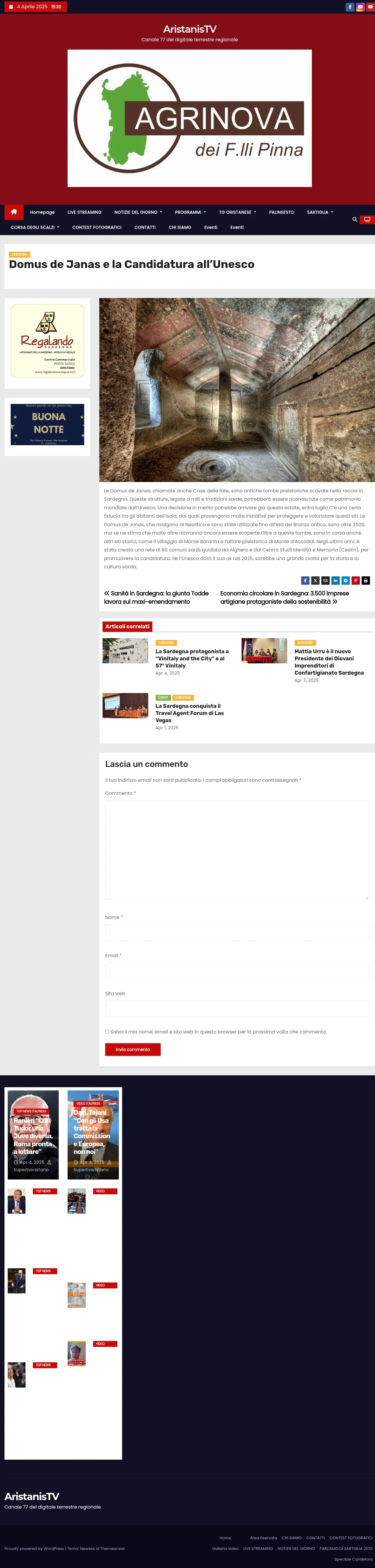 Domus de Janas: Verso il Riconoscimento UNESCO