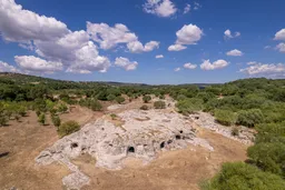 Necropoli di Puttu Codinu - Foto aerea